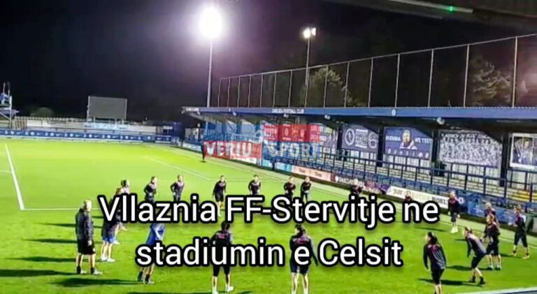 (Video) Vllaznia FF zhvillon stërvitjen e fundit në stadiumin “Kingsmeadow”. Nesër, ora lokale 20:00(21:00 e Shqipërisë), Çelsi-Vllaznia.