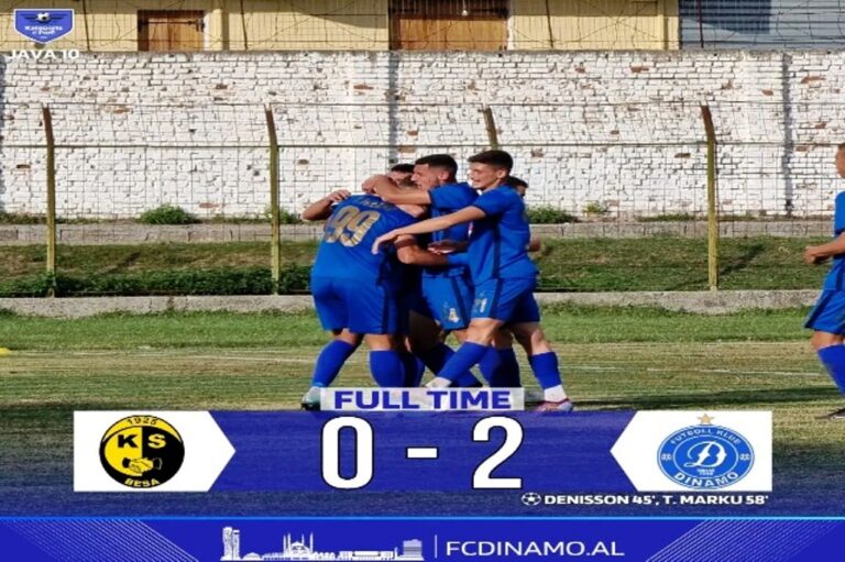 Futboll-Kategoria e Parë/Dominojnë skuadrat udhëtuese. Dinamo, Tërbuni, Tomorri, dhe Turbina, fitore të rëndësishme për javën e 10-të