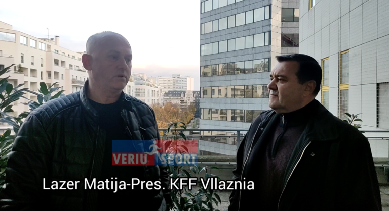(Intervista-Video) Presidenti i KFF Vllaznia, Lazer Matija, flet në pragndeshjen PSG 🇫🇷 – 🇦🇱 Vllaznia, Uefa Women’s Champions League. E mërkurë, 23 Nëntor, 18:45, Stadiumi “Jean Bouin”, Paris