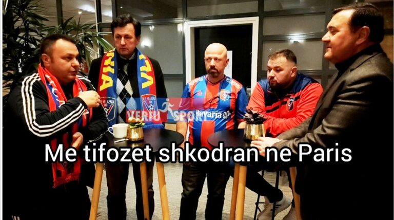 (Video) Tifozët shkodranë të Anglisë, mbështesin Vllazninë në Paris. Flasin Taulant Omi, Nderim Grabolli, Fatbardh Kastrati, Artan Zeneli