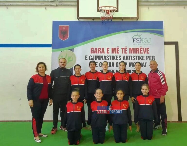 (Video) Gjimnastikë Artistike-Takimi i më të mirëve për të gjithë grupmoshat. Merilin Islami dhe Larisa Mugri, kampione për grupmoshat 10 dhe 12 vjeçare
