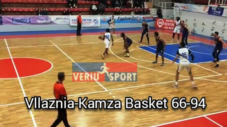 (Video) Zhgënjimi i radhës për kuqeblutë e koshit. Vllaznia mundet në shtëpi nga Kamza Basket 66-94. Humbja e tetë radhazi dhe vendi i fundit në klasifikim