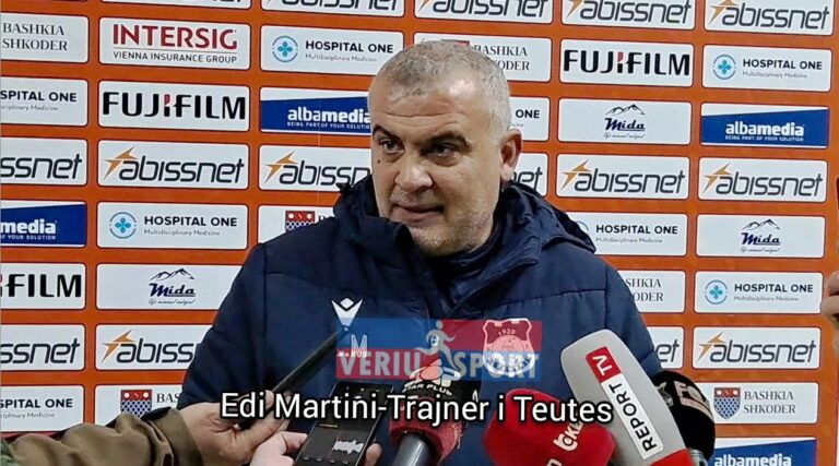 Mundi rivalin direkt të mbijeteses, Edi Martini, I kënaqur me skuadrën, komplimenton golashënuesin e fitores, Ildi Gruda.