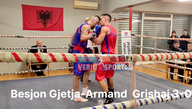 (Video) Boks: Besjon Gjetja(Red)-Armand Grishja(Blu) 3-0