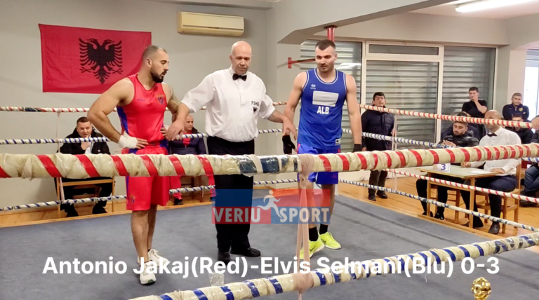 (Video) Boks-Kupa e Shqipërisë/ Ndeshja e plotë, Antonio Jakaj(Red)-Elvis Selmani(Blu). Fiton Selmani 0-3(Shkodër 18 dhjetor 2022)