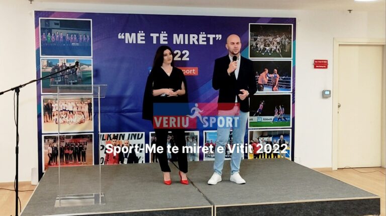(Video) Ceremoni-Nderohen më të mirët e sportit shkodran për vitin  2022. “Mirënjohje”, për 3 veteran, 10 personazhe dhe 10 talente të vitit