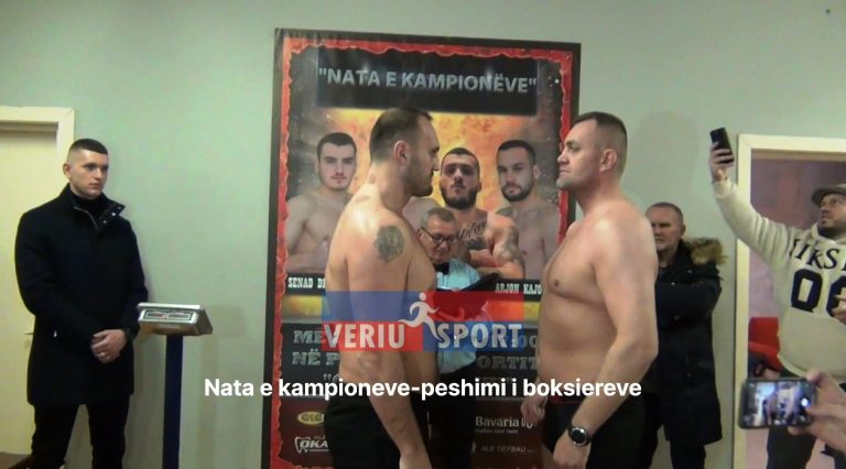 (Video) Prag “Nata e kampionëve”, të dielen, ora 17:00. Boksierët profesionistë peshohen në praninë e gjyqtarisë!