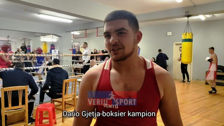 (Video-Intervista) Boksieri shkodran, Dario Gjetja, flet pas fitimit të titullit kampion-K.Kombëtar U16-U18(Shkodër)