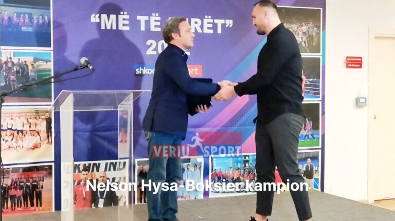 (Video) Boksieri shkodran Nelson Hysa, fitues i çmimit “Personazhi i vitit 2022”, akorduar nga Gazeta Shkodra Sport