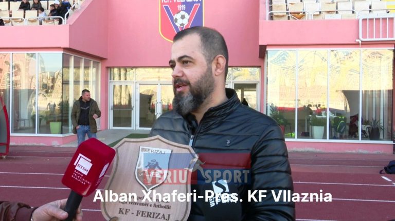 (Video) Presidenti i KF Vllaznia, Alban Xhaferi, flet për 104 vjetorin e  Vllaznisë dhe miqësoren me veteranët e futbollit, Vllaznia-Ferizaj 6-5