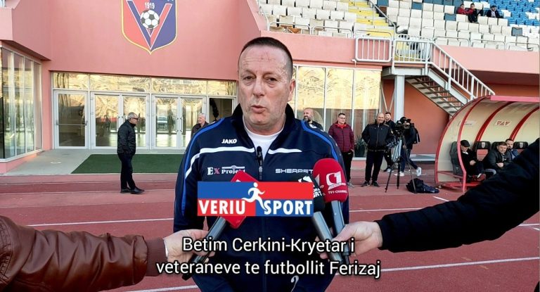 (Video) Kryetari i veteranëve të futbollit Ferizaj, Betim Çerkini, flet për 104 vjetorin e  Vllaznisë dhe miqësoren me veteranët e futbollit, Vllaznia-Ferizaj 6-5