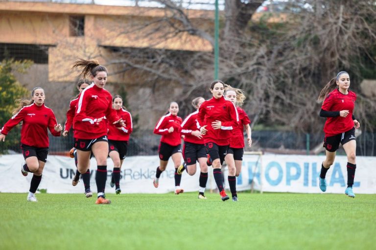 (Video)Pragturneu i futbollit femra U16 “UEFA Development”, Ndoci dhe Kodra, shprehen optimiste për fitore