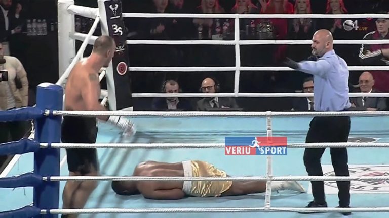 Shkodrani Nelson Hysa, fiton me nokaut ndaj afrikanit Meroro dhe mbron titullin e UBO. Gjerdanin e kampionit, ia dorëzon kreu i Bashkisë Tiranë, Erion Veliaj