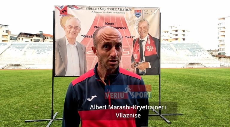 (Video) Kryetrajneri i atletikes Vllaznia, Albert Marashi, analizon aktivitetin: Kupa e Nderimit të Figurave “Gëzim Mema-Vildan Tufi”-Shkodër 19 prill 2023