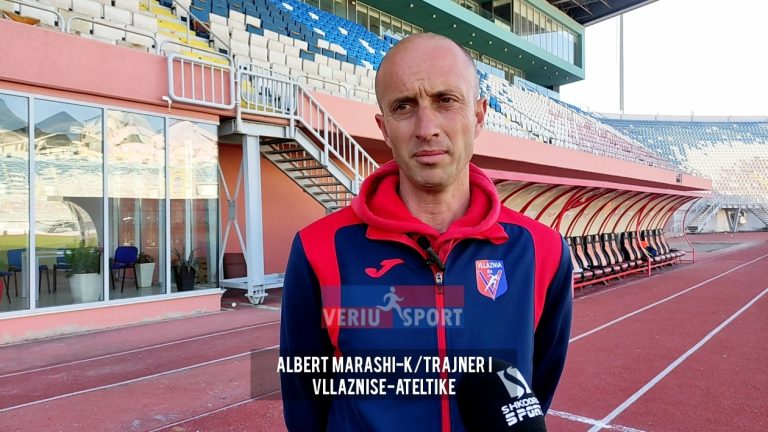 (Video) Kryetrajneri i Vllaznisë në atletikë, Albert Marashi, i kënaqur me fitimin e titullit kampion për meshkuj U18. Komplimenton talentin Erdi Duka, kampion i kërcimit së gjati