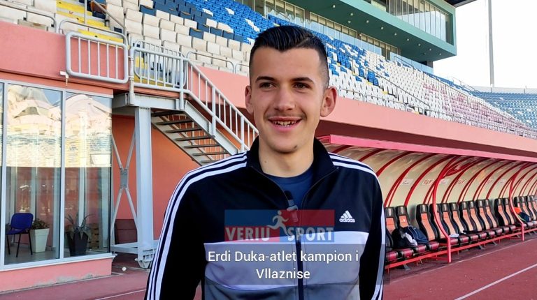 (Video) Fitoi titullin kampion në kërcim së gjati për U18, atleti shkodran Erdi Duka, premton të zëvendësojë shumë shpejt rekordmenin Izmir Smajli