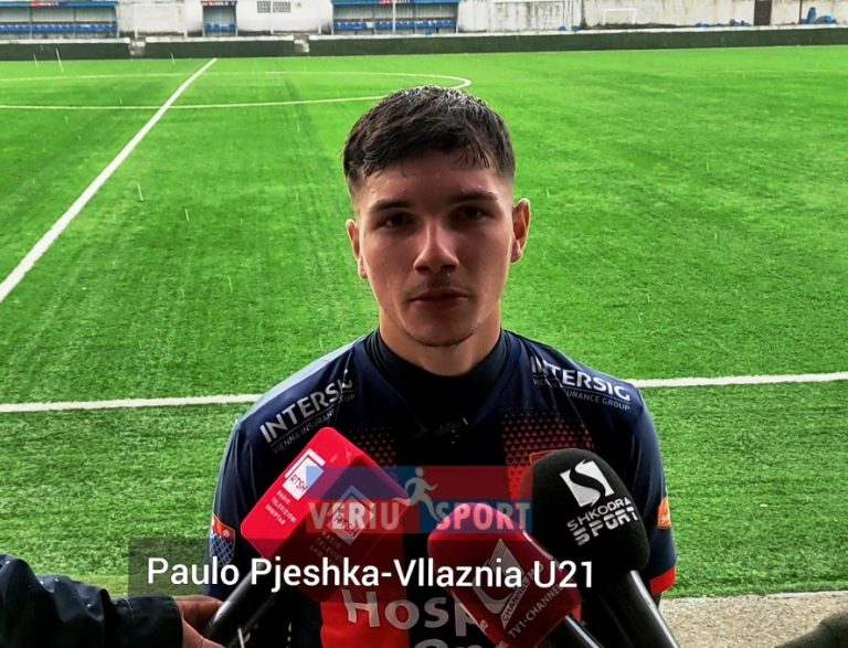 (Video) Shënoi golin e dytë në fitoren 3-1 ndaj Partizanit U21, Paulo Pjeshka, futbollist i ekipit të parë të Vllaznisë, beson në titullin kampion për Superligën U21