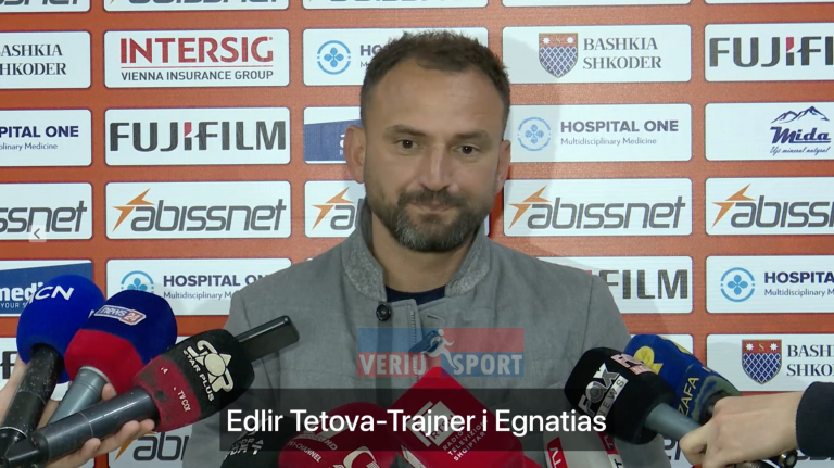 (Video) Trajneri i Egnatias, Edlir Tetova, flet pas ndeshjes Vllaznia 1-1 Egnatia