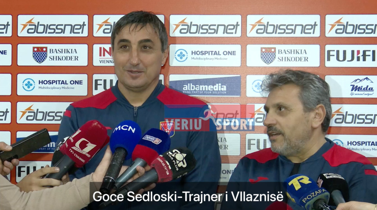 (Video) Trajneri i Vllaznisë, Goce Sedloski, flet pas barazimit 1-1 me Egnatian