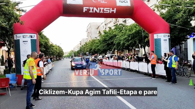(Video) Çiklizëm-Kupa “Agim Tafili”. Olsi Veliaj i Tiranës pë Elitë dhe Flavio Venomi i Vllaznisë pë Junior, fitues i etapës së parë, Tiranë-Shkodër