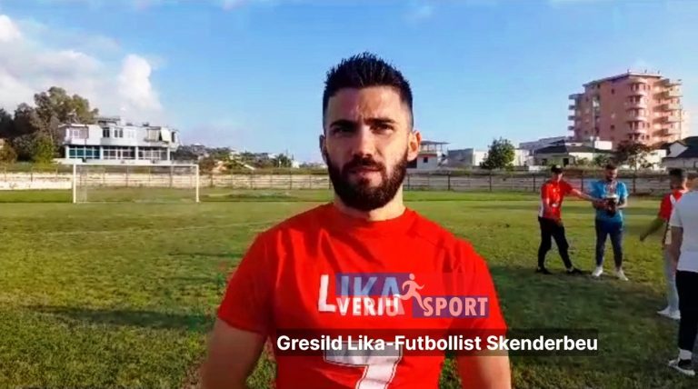 (Video) Gresild Lika, i kënaqur që kontribuoi për fitimin e titullit kampion me Skënderbeun në kategorinë e parë. Bashkëjetesa me korçarët vazhdon. (Intervistoi: Fatos LAMAJ)