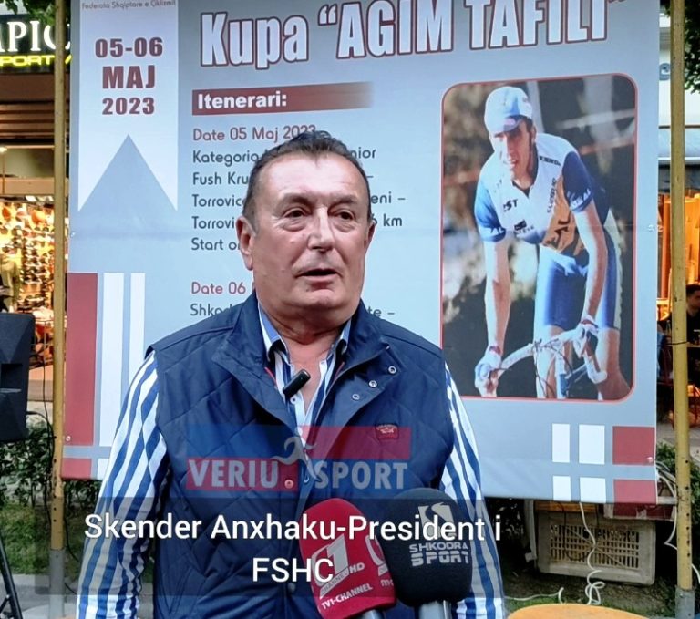 (Video) Presidenti i FSHÇ, Skënder Anxhaku, vlerëson organizimin e Kupës “Agim Tafili”në çiklizëm-Shkodër 5-6 maj 2023