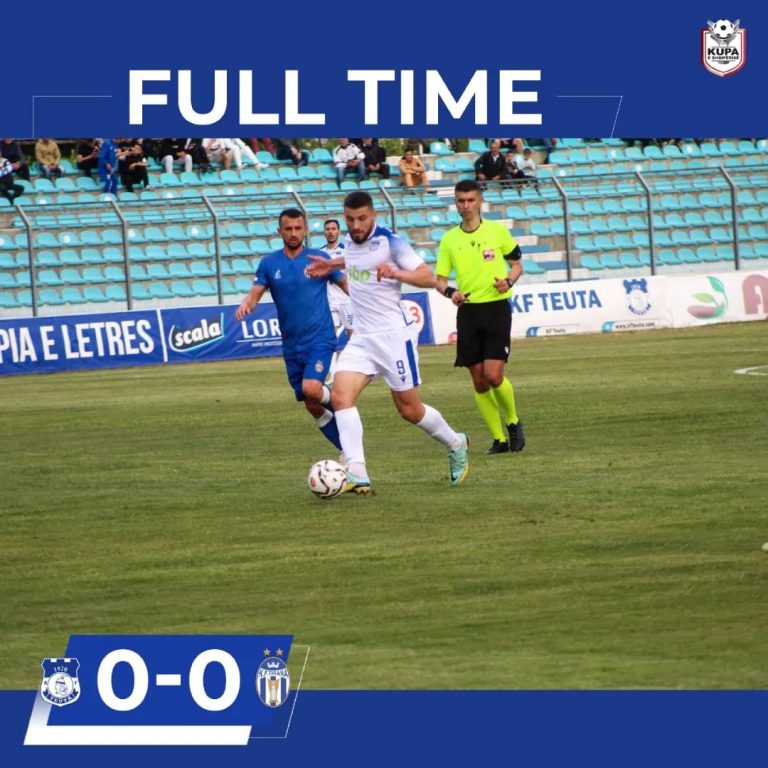 Tirana-Egnatia, finalja e Kupës së Shqipërisë. Bardheblutë barazuan sot, 0-0 me Teutën, por kishin fituar ndeshjen e parë 3-0