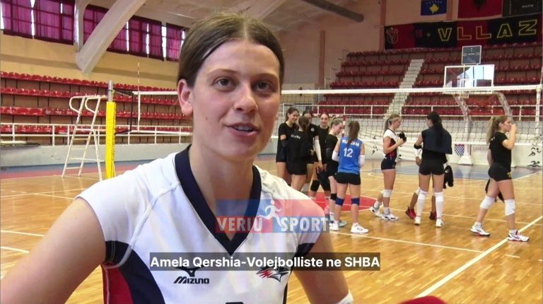 (Video) Emocionet e Amela Qershisë, ish volejbollistes shkodrane, sot pjesë e volejbollit amerikan. Miqësorja Vllaznia-MSU(SHBA) 0-3