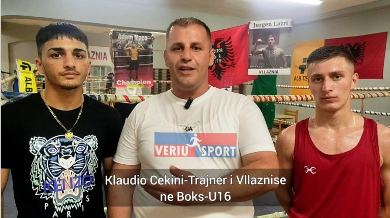 (Video) Klaodio Çekini, trajner i Vllaznisë në boks U-16, vlerëson dy boksierët e talentuar, Jurgen Lazri dhe Adam Maca i ardhur nga Anglia për të boksuar me kuqeblutë