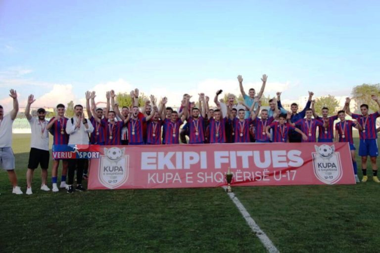 (Video) Tjetër sukses  i Vllaznisë U-17. Kuqeblutë mposhtin Tiranën në finale 2-0 dhe shpallen fitues të Kupës së Shqipërisë