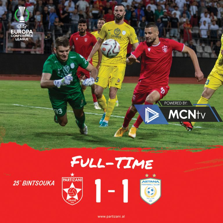 Partizani nuk ia del. Barazimi në “Elbasan Arena” nuk e kualifikon në fazën e grupeve të Conference League