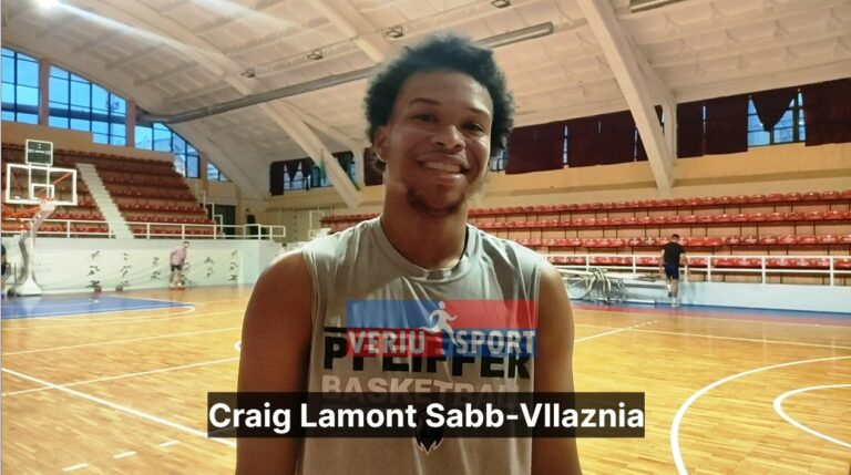 (Video) Basketbollisti amerikan Craig Lamont Sabb, firmos për Vllazninë: Erdha për titullin kampion!