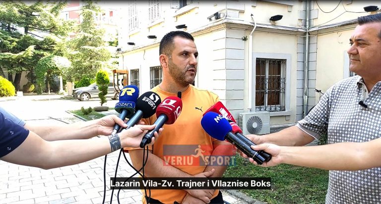 (Video) BOKS-Titulli i 25-të kampion për Vllazninë. Flet, Zv.Trajneri kuqeblu Lazarin Vila