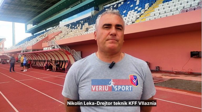 (Video) Drejtori teknik i KFF Vllaznia, Nikolin Leka, optimist për kualifikimin në eleminatoret e Ligës së Kampioneve të Europës.  6-9 në stadiumin “Loro Boriçi” Shkodër