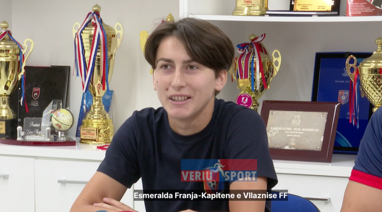 (Video) Kapitenia e Vllaznisë futboll femra, Esmeralda Franja, optimiste për kualifikimin në grupin 7 eliminator europian