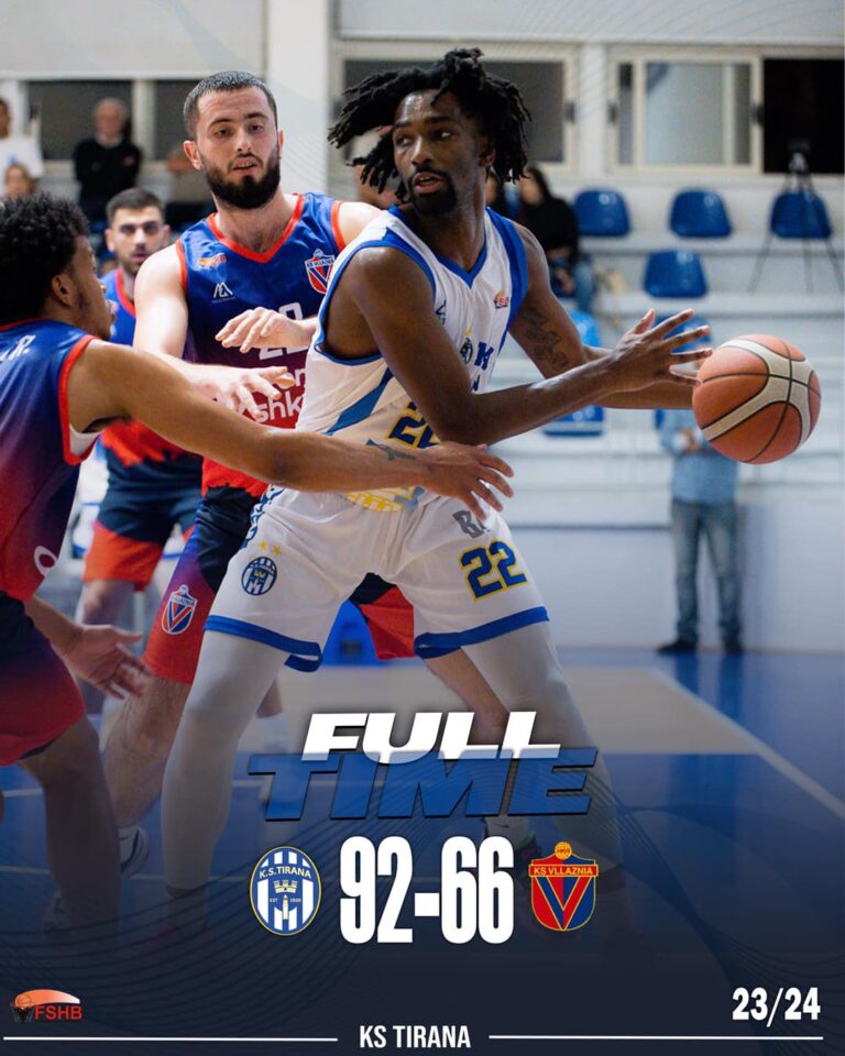 Basketboll/ Vllaznia humb klasiken me Tiranën në transfertë 92-66