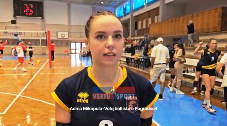 (Video) Emocionet e Adma Mikopulës. Volejbollistja shkodrane luan për Pogradecin dhe mund ish skuadrën e saj Vllaznia 3-1