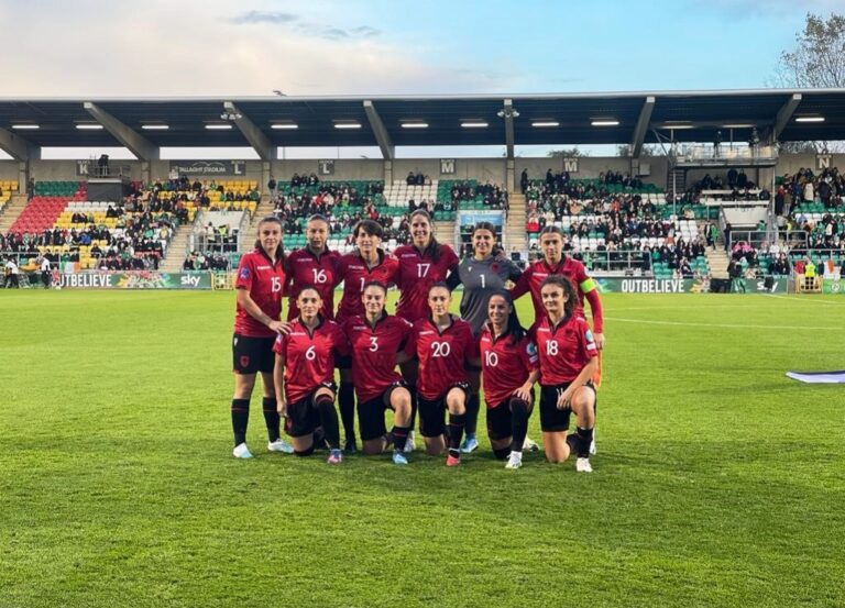 Futboll Femra-Liga e Kombeve-Shqipëria mundet në transfertën e Irlandës