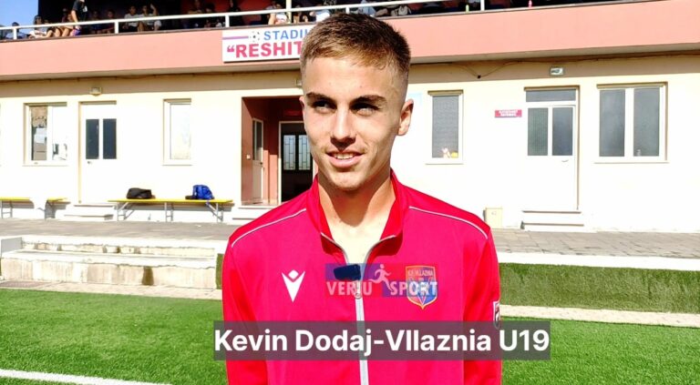 (Video) Kevin Dodaj: E kam pas ëndërr që fëmij të luaj për Vllazninë. 18 vjeçari i talentuar Kevin Dodaj, flet pas golit të fitores shënuar ndaj Tiranës. Goli, dedikim për mbesen e vogës Avi’el