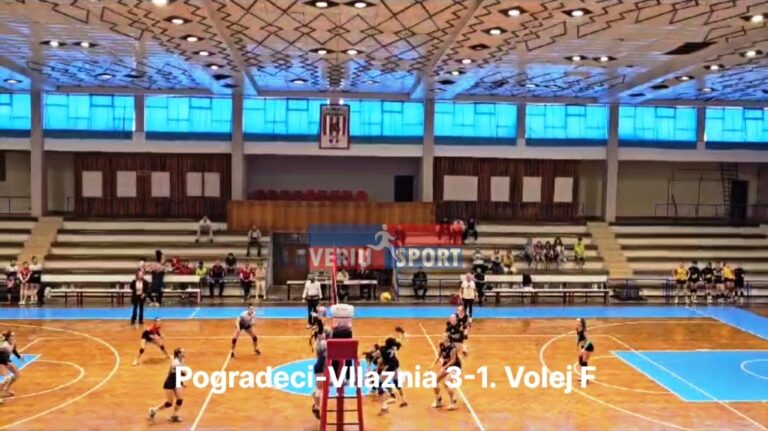 (Video) Superliga e volejbollit femra. Pogradeci mund Vllazninë me përmbysje me rezultatin 3 me 1. Spikat për vendaset shkodrania Adma Mikopula