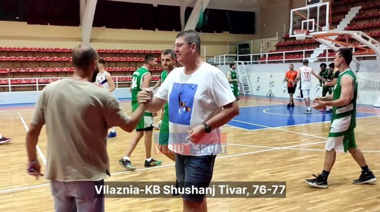 (Video)Basket Meshkuj-Miqësore ndërkombëtare, Vllaznia-KB Shushanj i Tivarit, 76-77