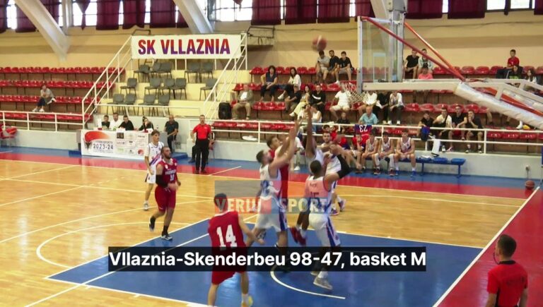 (Video) Vllaznia e nis me fitore Superligën e Basketbollit Meshkuj. Kuqeblutë mundin Skënderbeun në shtëpi me 51 pikë diferencë(98-47)