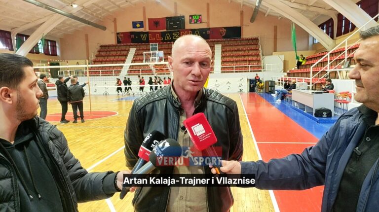 (Video-Intervista) Vllaznia Volej meshkuj. Trajneri Artan Kalaja, flet pas fitores 3-1 me Teutën. Optimist për fazën Play Off, por ankohet për dëmtimet e titullarëve