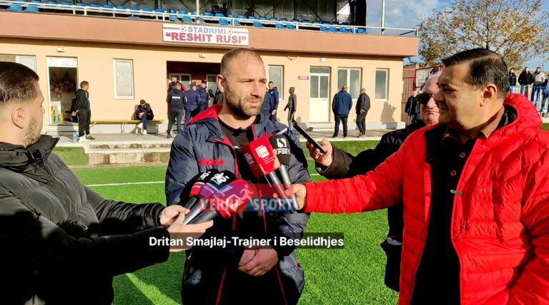 (Video) Fitoi 1-2 ndaj rivalit Tërbuni, trajneri i Besëlidhjes, Dritan Smajlaj, i kënaqur me skuadrën e tij. Premton kategorinë e parë