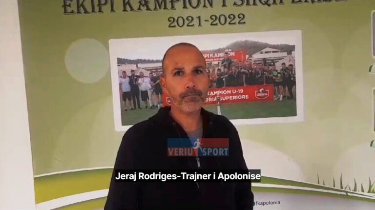 (Video) Fitoi thellësisht 4-1 me Lushjen, trajneri i Apolonisë,  Jerai Rodriges, i kënaqur me skuadrën, vazhdimësia edhe më pozitive