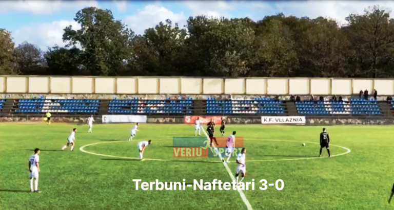 (Video)Futboll Kategoria e Dytë-Tërbuni rikthehet tek fitorja, mund Naftëtarin 3-0. Shënojnë Bizi, Tabaku dhe Kaçubela