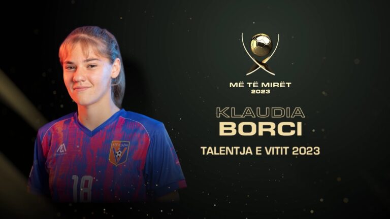 “Talentja e Vitit 2023” / Sulmuesja shkodrane Klaudia Borci merr çmimin e futbollistes më premtuese