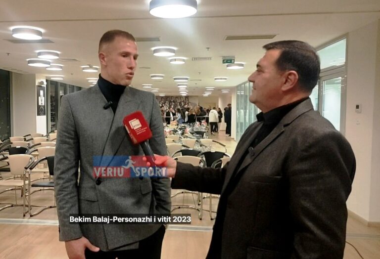 (Video) Bekim Balaj, “Personazhi i Vitit 2023”. Kapiteni i Vllaznisë, flet pas marrjes së çmimit organizuar nga Gazeta “Shkodra Sport”