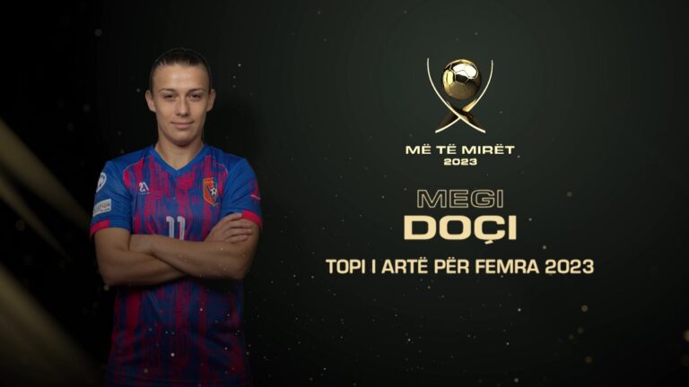 700 gola në karrierë, Megi Doçi merr trofeun “Topi i Artë” për vajza 2023
