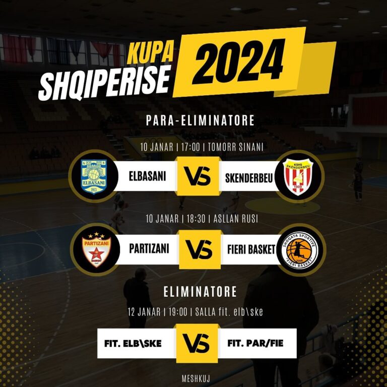 Basketboll Meshkuj-Faza paraeliminatore e Kupës së Shqipërisë